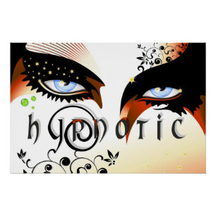 Poster Blue Eyes Mode maquiller