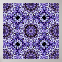 Blue Hydrangea Flower Petals Abstrait Art Motif