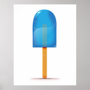 Poster Blue Ice Lolly