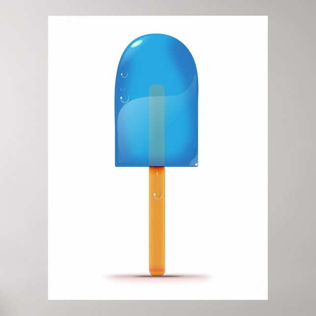 Poster Blue Ice Lolly (Devant)