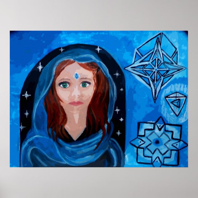 Poster Blue Lady Dream (Devant)