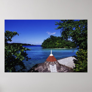 Poster Blue Lagoon, Port Antonio, Jamaïque