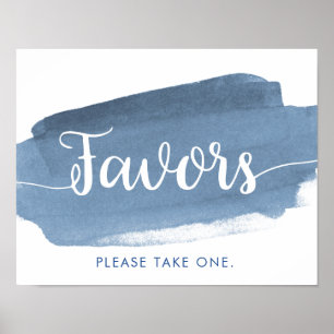 Poster Blue Lake Water Streak   Faveurs   MARIAGE