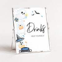 Blue Little Boo Baby shower Halloween Boissons