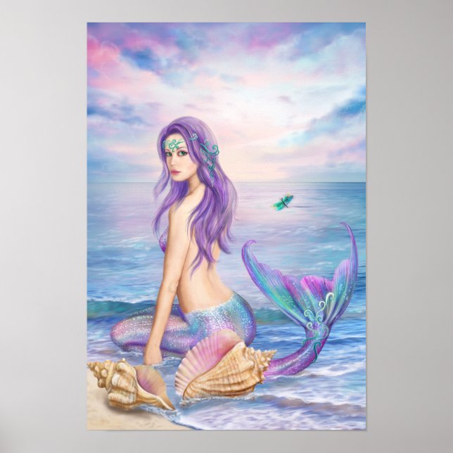Poster Blue Mermaid (Vorne)