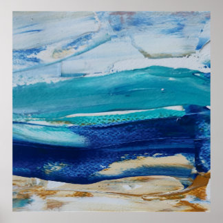 Poster Blue Monticelli Arte lámina 