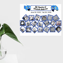 Blue Ouget Me Nots Timeline Photo Collage