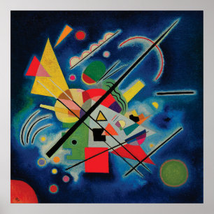 Poster Blue Painting by Wassily Kandinsky