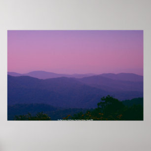 Poster Blue Ridge Mountains - Caroline du Nord...