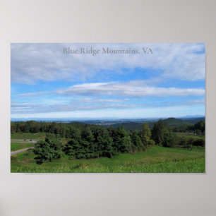 Poster Blue Ridge Mountains en Virginie