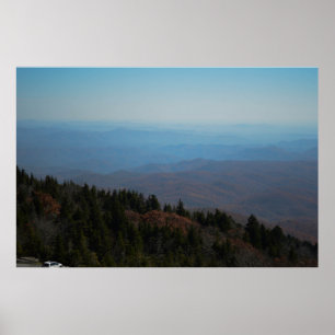 Poster Blue Ridge Mountains North Carolina Nature Photo