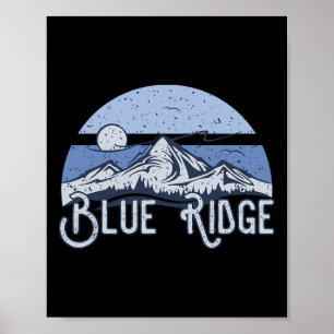 Poster Blue Ridge pour les randonneurs et les amateurs du