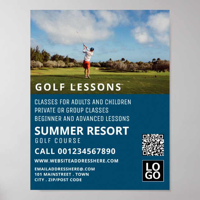 Poster Blue Sky, GoIf Leçon de publicité (Devant)