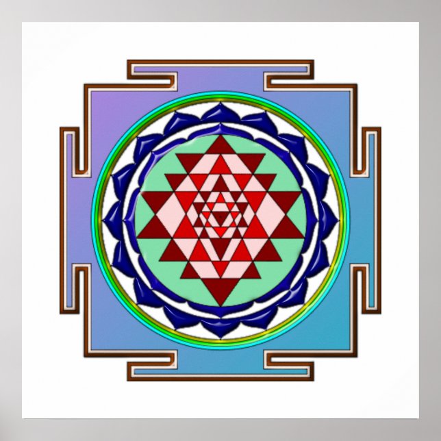 POSTER BLUE YANTRA (Devant)