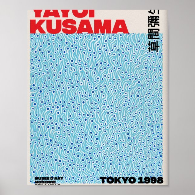 Poster Blue Yayoi Kusama (Devant)