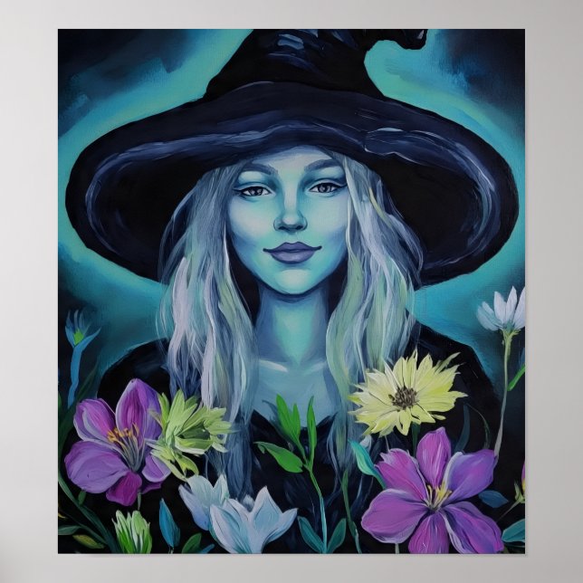 Poster BlueAuraFlowerWitch (Devant)