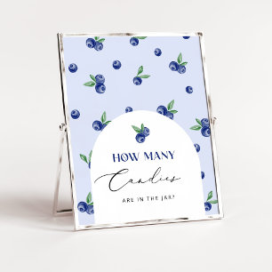 Poster Blueberry doux Devinez combien de bonbons