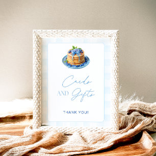 Poster Blueberry Pancake Baby Brunch Cartes et cadeaux