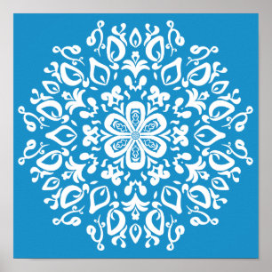 Poster Bluebird Mandala