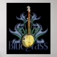 Poster Bluegrass Banjo Design