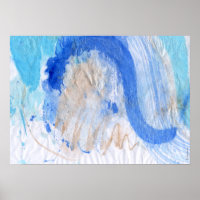 Blues 023 Aquarelle Abstraite Papier texturé