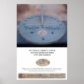 Poster Bluestone Sundial