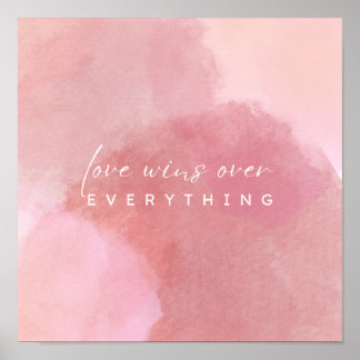 Poster "Blush of Love : A Pink Watercolor Affair"