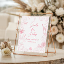 Blush Pink Safari Jungle Books for Baby Sign