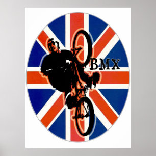 Poster BMX England style 2, Copyright Karen J Williams