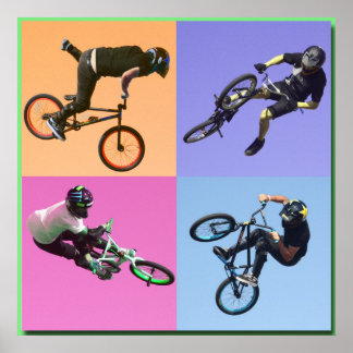 Poster BMX Extreme Pop Art 2, Copyright Karen J Williams