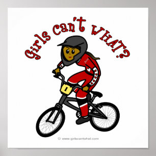 Poster BMX (Filles rouges foncées)