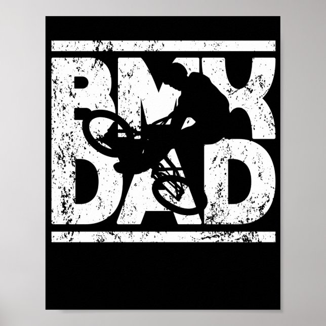 Poster BMX papa vélo rider sport extrême père jour (Devant)