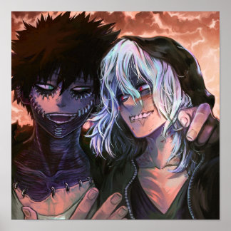 Poster BNHA Fooling sur Dabi x Shigaraki fluff