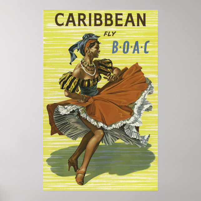 Poster BOAC British Overseas Airways (Devant)