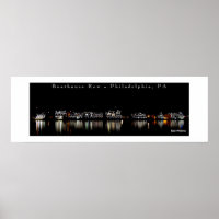 Boathouse Row photo art poster, Philadelphie, PA