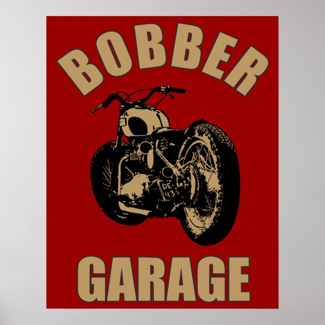 Poster Bobber Garage (Devant)