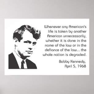 Poster Bobby Kennedy Nonviolence