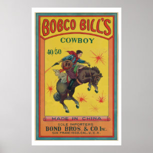 Poster Bobco Bill's (Pirateur Chinois Vintage)