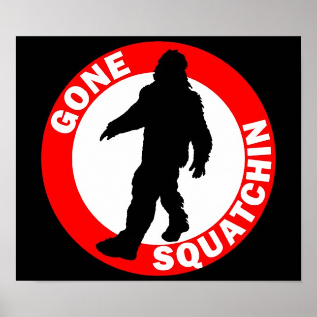 Poster Bobo's GONE SQUATCHIN (Devant)