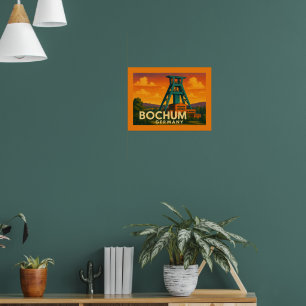 Poster Bochum Allemagne Art de Ville