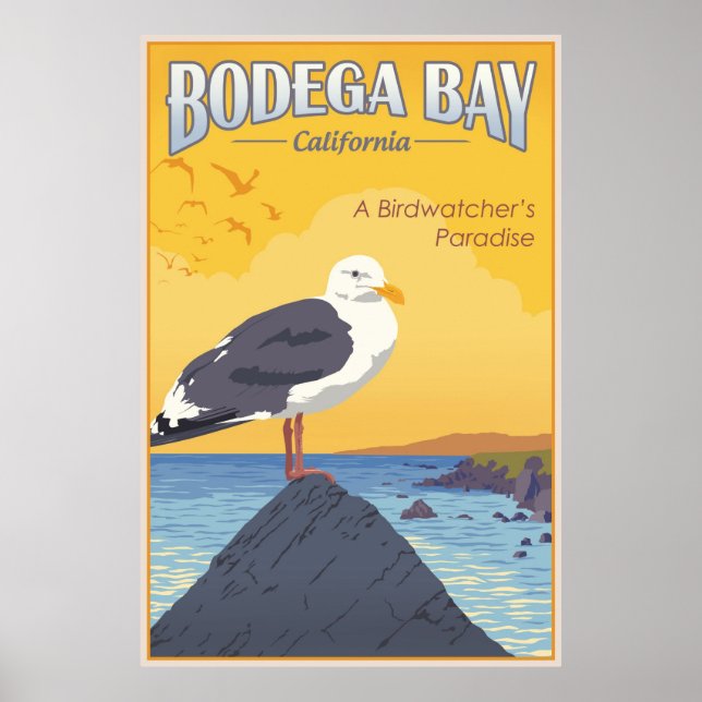 Poster Bodega Bay Californie (Devant)