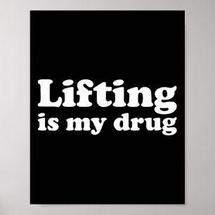 Poster Bodybuilding Gym entraînement I Love Lifting Is My
