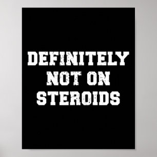 Poster Bodybuilding Gym Humour Certainement pas sur les s