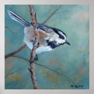 Poster Boeuf d'art en chickadee Imprimer