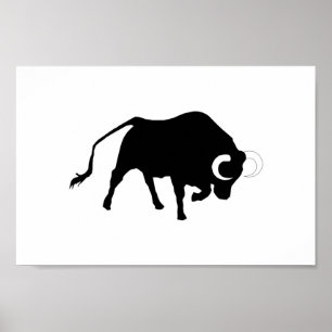 Poster BOEUF, moggy, bétail, vache, corrida, corrida,
