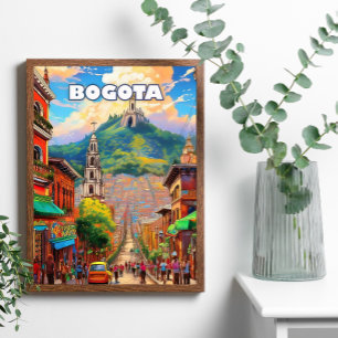 Poster Bogotá, pearl of the Andes