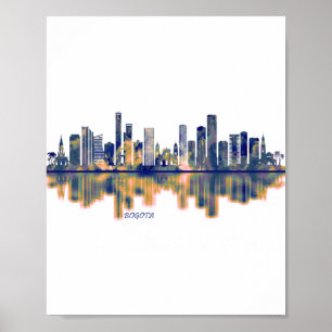 Poster Bogota Skyline