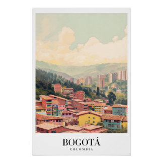 Poster Bogota Vintage Reise