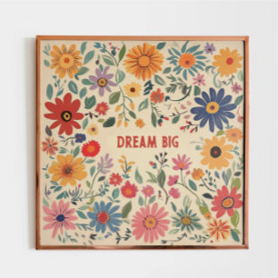 Poster Bohème Floral Custom Art Imprimer