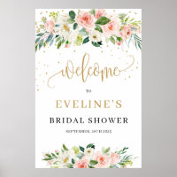 Bohemian Blush or fleuri signe de bienvenue